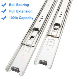 10 Pairs of 12 Inch Hardware Full Extension Side Mount Ball Bearing Sliding Drawer Slides