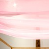 Linentalks Rose Pink Canopy Bed Scarf for Twin Bed, Luxury