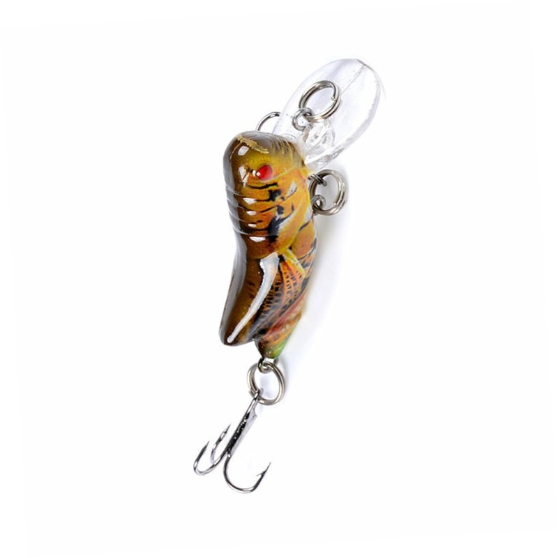 Kisangel 4pcs Simulation Fishing Baits Realistic Lure for Crucian Carp