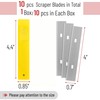 Bates- Replacement Scraper Blades, 4 Inch, 10 Pcs, Scraper Blades,