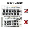 Lanciley Individual Lashes 72 Clusters Lashes C CC D Curl