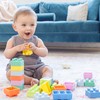 INFANTINO Super Soft Building Blocks, Easy-to-Hold for Babies & Toddlers,