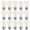 YI LIGHTING - Clear 2W S14 LED Bulbs Shatterproof for