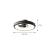 CIKASS Ceiling Fan with Lights Dimmable LED Reversible Blades Timing