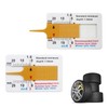 2 Pcs Tread Depth Gauge UK, Portable 0-20 mm Tyre