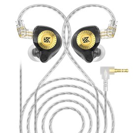 KZ) EDX ULTRA DD 20Hz-40,000Hz 23.5Ω 112dB 0.75mm (2pin) No Mic Wired Earphones, Black, 2.5 oz (72 g)