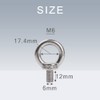 TKY Eye Bolts, Stainless Steel Screws, Bolts, Hanging, Fixing, Set