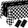 QISOLIY 2 PCS Race Car Tablecloths Racing Car Theme Disposable