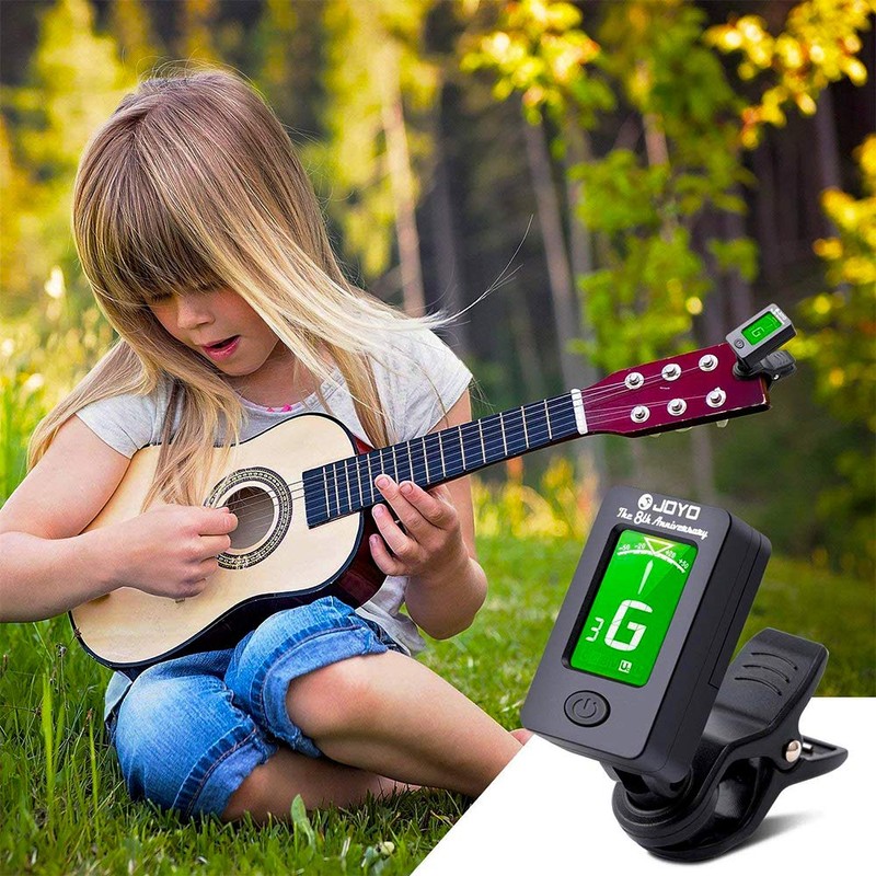 JOYO Clip on Guitar Tuner for Ukulele, Violin, Mandolin, Guitar,