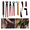 Gtouse 8Pcs Farrier Hoof Tool Kit Horse Hoof Trimming Tools