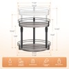 Across-Star Lazy-Susan-Organizer-Spice-Rack, 2-Tier Rotating Spice Organizer For Kitchen-Cabinet-Countertop-Pantry, Turntable Seasoning