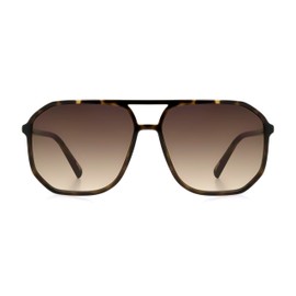 ENUFF Zuri Brown Aviator Sunglasses For Men