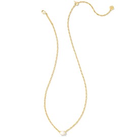 Kendra Scott Cailin 14k Gold-Plated Brass Pendant Necklace in Ivory Mother-of-Pearl, Fashion Jewelry for Women
