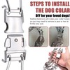 Dog Collar Buckle,Fastener Stainless Steel Buckle for Prong Dog Training