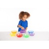 TickiT 73117 Translucent Colour Sorting Bowls, Red, Orange, Yellow, Green,