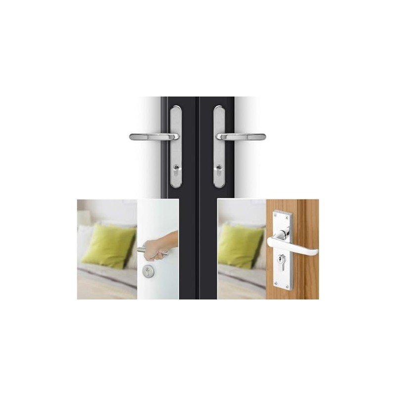 Chrome 35/35 Euro Cylinder Lock (70mm), Euro Door Barrel Lock