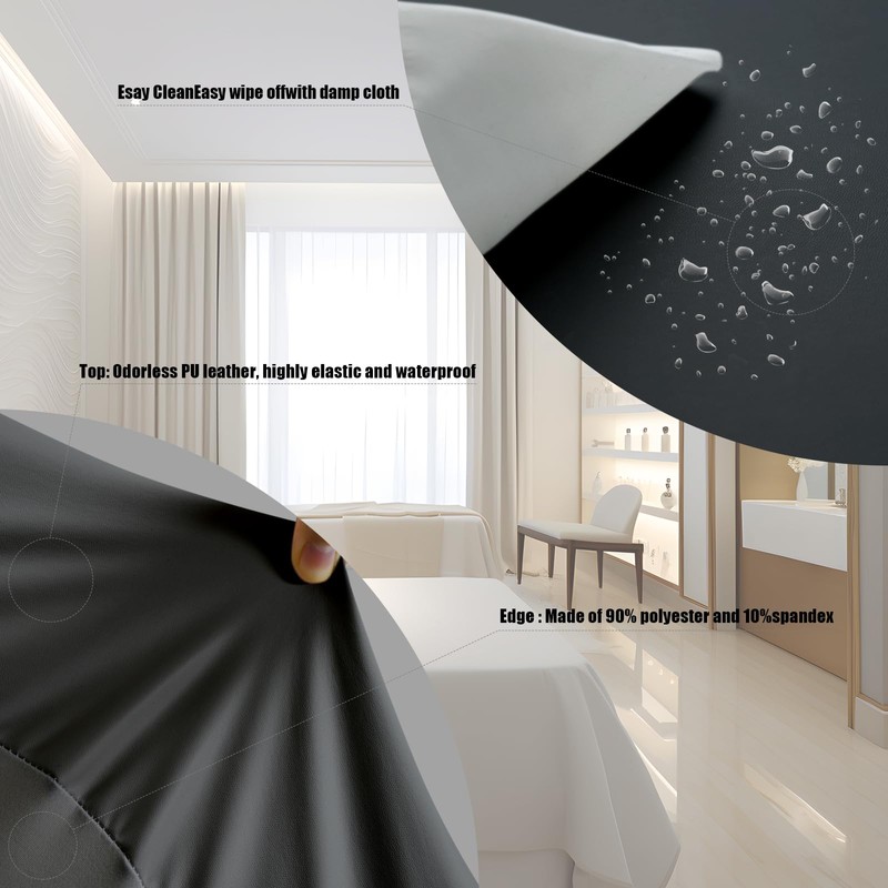Lufyzora - Funda de cama de piel sintética limpiable, impermeable,