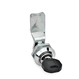 Ganter Normelemente GN 115-SC-32 115-SC-32 Locking with Cylinder Key, Actuation with Key, Latch Distance A: 32 mm