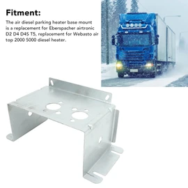 Air Parking Heater Base Bracket, External Mounting Bracket, Compatible with Eberspacher Airtronic D2 D4 D4s T5, Webasto Air Top 2000 5000 Heater
