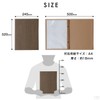 PRO-MWA4-12 Menu Book, Hardcover, Wood Grain, 12 Pages (6 Sheets,