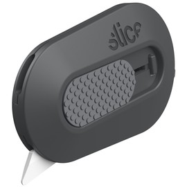 Slice Mini Box Cutter | Manual Retracting | Safe Ceramic Box Cutter Lasting 11x Longer than Metal | Box Opener | 1 Pack | Millennial Gray