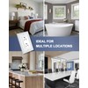 ZILLSEA Pure White Decorator Wall Plates, 4-Pack Switch Plates and