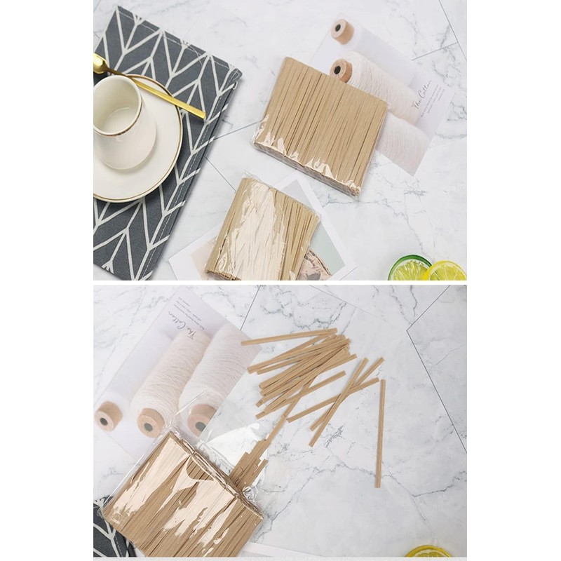 YFFSFDC Bini Tie Wrapping Tie Kraft Paper for Twist Tie