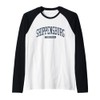 Shippensburg Pennsylvania PA College University Style Blue Raglan Baseball Tee