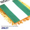 Anley 4 X 6 Inch Nigeria Fringy Window Hanging Flag