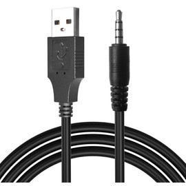 SKZIRI USB to 3.5mm Aux Charging Cable for Wireless Bluetooth Headphones Rechargeable Earmuffs with 3.5mm Charge Port