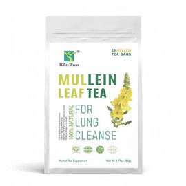 Pure natural Mullein Flower Tea additive-free Respiratory health Immune system support Reduces inflammation - Specification: 1 pack