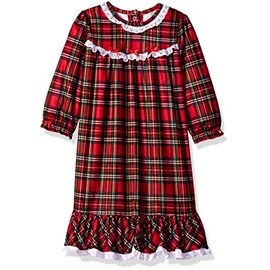Little Me Girls' Toddler Christmas Plaid Pajamas, 2T
