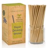 Lives on Green Brown Kraft Paper Straws 7.75" x 0.25"