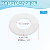PATIKIL Wall Split Flange 2.52" (64mm),2 Pcs ABS Round Self-Adhesive