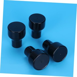 DOITOOL 4pcs Mushroom Shape Puff for Makeup Reusable Cosmetic Supplies for Women Girls Black Washable Design for Even Application