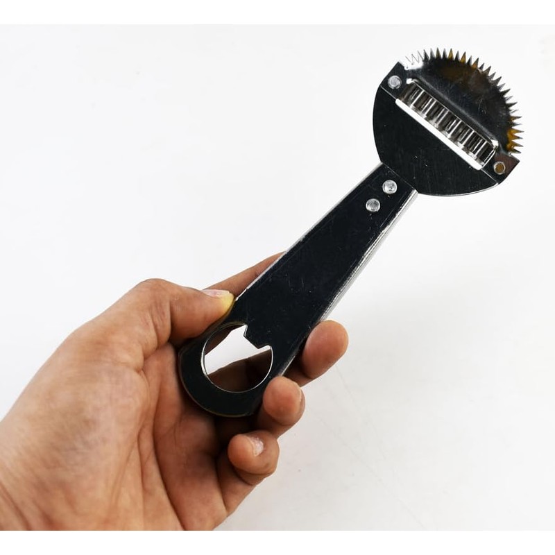 Traditional Coconut Scraper with Handle Stainless Steel Blade Kitchen Grater