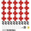 MEWTOGO 20 Pack Horizontal Chicken Nipples Waterer - Automatic Chicken