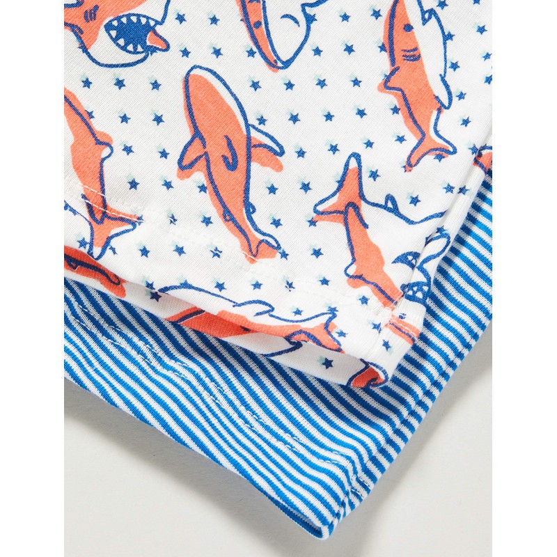 Petit Bateau Boys' Swimming Trunks, white