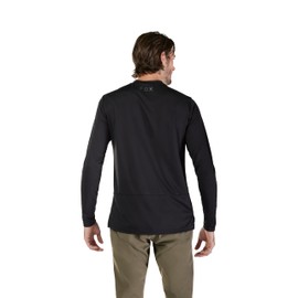 Fox Racing Men's Ranger Long Sleeve Mountain Bike Jersey, Black Fox Head, Large