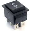 Switian 6Pcs 6-Terminals 3 Position ON/OFF/ON DPDT Boat Rocker Switch