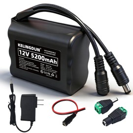 kelingdun 12V 5200mAh Rechargeable Battery - High-Capacity Emergency Power Supply for Outdoor & Indoor Devices