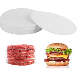 500 hojas de papel para hamburguesas de 3.94 pulgadas,Hojas Papel Antiadherente Horno Papel Redondo para Hamburguesas, de grado alimenticio, para preparar y almacenar hamburguesas y más