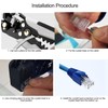 YIOVVOM Soft Plastic Ethernet RJ45 Cable Connector Boots Cover Network