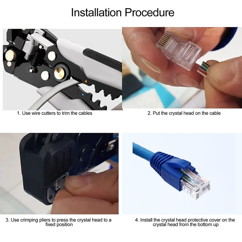 YIOVVOM Soft Plastic Ethernet RJ45 Cable Connector Boots Cover Network