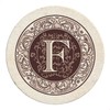 Thirstystone Monogram Letter F Natural Sandstone Coaster 4 Pack Manufactured