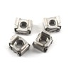 40Pcs M5 Cage Nuts Carbon Steel Nickel Plated Network Cabinet