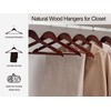 StorageWorks Wooden Hangers 20 Pack, Wood Coat Hanger for Coats,