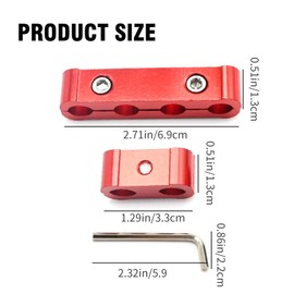 Hoypeyfiy 8/9/10mm Universal Spark Plug Wire Separator 12 Pcs Spark Plug Wire Separator Engine Wire Divider Aluminum Alloy