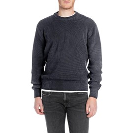 Replay Men's Uk4722 Pullover Sweater, 067 Night Blue, M