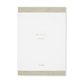 Promptly Journals, My Fertility Journal: A Healing Journey (Wheat Brown, Linen) | Infertility Journal | Grief Journal for Infertility | Infertility Self-Care Journal